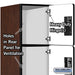Salsbury 18" Wide Four Tier Designer Wood Locker - 1 Wide - 6 Feet High - 24 Inches Deep - Mahogany - Hasps - Sweatfully