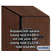 Salsbury 18" Wide Four Tier Designer Wood Locker - 1 Wide - 6 Feet High - 24 Inches Deep - Mahogany - Hasps - Sweatfully