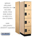 Salsbury 18" Wide Four Tier Designer Wood Locker - 1 Wide - 6 Feet High - 24 Inches Deep - Maple - Hasps - Sweatfully