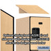 Salsbury 18" Wide Four Tier Designer Wood Locker - 1 Wide - 6 Feet High - 24 Inches Deep - Maple - Hasps - Sweatfully