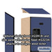 Salsbury 18" Wide Four Tier Designer Wood Locker - 1 Wide - 6 Feet High - 18 Inches Deep - Blue - Hasps - Sweatfully