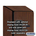 Salsbury 18" Wide Four Tier Designer Wood Locker - 1 Wide - 6 Feet High - 18 Inches Deep - Mahogany - Hasps - Sweatfully