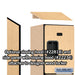 Salsbury 18" Wide Four Tier Designer Wood Locker - 1 Wide - 6 Feet High - 18 Inches Deep - Maple - Hasps - Sweatfully