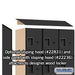 Salsbury 18" Wide Four Tier Designer Wood Locker - 3 Wide - 6 Feet High - 21 Inches Deep - Black - Hasps - Sweatfully