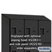 Salsbury 18" Wide Four Tier Designer Wood Locker - 3 Wide - 6 Feet High - 21 Inches Deep - Black - Hasps - Sweatfully