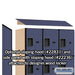 Salsbury 18" Wide Four Tier Designer Wood Locker - 3 Wide - 6 Feet High - 21 Inches Deep - Blue - Hasps - Sweatfully