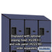 Salsbury 18" Wide Four Tier Designer Wood Locker - 3 Wide - 6 Feet High - 21 Inches Deep - Blue - Hasps - Sweatfully