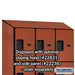 Salsbury 18" Wide Four Tier Designer Wood Locker - 3 Wide - 6 Feet High - 21 Inches Deep - Cherry - Hasps - Sweatfully