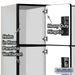 Salsbury 18" Wide Four Tier Designer Wood Locker - 3 Wide - 6 Feet High - 21 Inches Deep - Gray - Hasps - Sweatfully