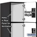 Salsbury 18" Wide Four Tier Designer Wood Locker - 3 Wide - 6 Feet High - 24 Inches Deep - Black - Hasps - Sweatfully
