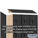 Salsbury 18" Wide Four Tier Designer Wood Locker - 3 Wide - 6 Feet High - 24 Inches Deep - Black - Hasps - Sweatfully