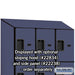 Salsbury 18" Wide Four Tier Designer Wood Locker - 3 Wide - 6 Feet High - 24 Inches Deep - Blue - Hasps - Sweatfully
