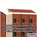 Salsbury 18" Wide Four Tier Designer Wood Locker - 3 Wide - 6 Feet High - 24 Inches Deep - Cherry - Hasps - Sweatfully