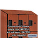 Salsbury 18" Wide Four Tier Designer Wood Locker - 3 Wide - 6 Feet High - 24 Inches Deep - Cherry - Hasps - Sweatfully