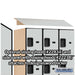 Salsbury 18" Wide Four Tier Designer Wood Locker - 3 Wide - 6 Feet High - 24 Inches Deep - Gray - Hasps - Sweatfully