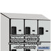 Salsbury 18" Wide Four Tier Designer Wood Locker - 3 Wide - 6 Feet High - 24 Inches Deep - Gray - Hasps - Sweatfully