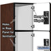 Salsbury 18" Wide Four Tier Designer Wood Locker - 3 Wide - 6 Feet High - 24 Inches Deep - Mahogany - Hasps - Sweatfully
