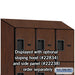 Salsbury 18" Wide Four Tier Designer Wood Locker - 3 Wide - 6 Feet High - 24 Inches Deep - Mahogany - Hasps - Sweatfully