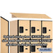 Salsbury 18" Wide Four Tier Designer Wood Locker - 3 Wide - 6 Feet High - 24 Inches Deep - Maple - Hasps - Sweatfully