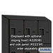 Salsbury 18" Wide Four Tier Designer Wood Locker - 3 Wide - 6 Feet High - 18 Inches Deep - Black - Hasps - Sweatfully