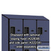Salsbury 18" Wide Four Tier Designer Wood Locker - 3 Wide - 6 Feet High - 18 Inches Deep - Blue - Hasps - Sweatfully