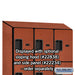Salsbury 18" Wide Four Tier Designer Wood Locker - 3 Wide - 6 Feet High - 18 Inches Deep - Cherry - Hasps - Sweatfully