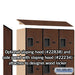 Salsbury 18" Wide Four Tier Designer Wood Locker - 3 Wide - 6 Feet High - 18 Inches Deep - Mahogany - Hasps - Sweatfully