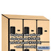Salsbury 18" Wide Four Tier Designer Wood Locker - 3 Wide - 6 Feet High - 18 Inches Deep - Maple - Hasps - Sweatfully