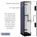 Salsbury 18" Wide Double Tier 'S' Style Designer Wood Locker - 1 Wide - 6 Feet High - 21 Inches Deep - Blue - Silver Electronic Locks - Sweatfully