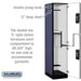 Salsbury 18" Wide Double Tier 'S' Style Designer Wood Locker - 1 Wide - 6 Feet High - 21 Inches Deep - Blue - Silver Resettable Combination Locks - Sweatfully