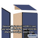 Salsbury 18" Wide Double Tier 'S' Style Designer Wood Locker - 1 Wide - 6 Feet High - 21 Inches Deep - Blue - Hasps - Sweatfully