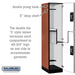 Salsbury 18" Wide Double Tier 'S' Style Designer Wood Locker - 1 Wide - 6 Feet High - 21 Inches Deep - Cherry - Black Resettable Combination Locks - Sweatfully