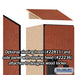 Salsbury 18" Wide Double Tier 'S' Style Designer Wood Locker - 1 Wide - 6 Feet High - 21 Inches Deep - Cherry - Hasps - Sweatfully