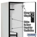 Salsbury 18" Wide Double Tier 'S' Style Designer Wood Locker - 1 Wide - 6 Feet High - 21 Inches Deep - Gray - Hasps - Sweatfully