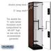 Salsbury 18" Wide Double Tier 'S' Style Designer Wood Locker - 1 Wide - 6 Feet High - 21 Inches Deep - Mahogany - Silver Electronic Locks - Sweatfully