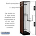 Salsbury 18" Wide Double Tier 'S' Style Designer Wood Locker - 1 Wide - 6 Feet High - 21 Inches Deep - Mahogany - Silver Resettable Combination Locks - Sweatfully