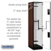 Salsbury 18" Wide Double Tier 'S' Style Designer Wood Locker - 1 Wide - 6 Feet High - 21 Inches Deep - Mahogany - Hasps - Sweatfully