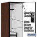 Salsbury 18" Wide Double Tier 'S' Style Designer Wood Locker - 1 Wide - 6 Feet High - 21 Inches Deep - Mahogany - Hasps - Sweatfully