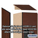 Salsbury 18" Wide Double Tier 'S' Style Designer Wood Locker - 1 Wide - 6 Feet High - 21 Inches Deep - Mahogany - Hasps - Sweatfully