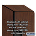 Salsbury 18" Wide Double Tier 'S' Style Designer Wood Locker - 1 Wide - 6 Feet High - 21 Inches Deep - Mahogany - Hasps - Sweatfully