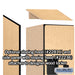 Salsbury 18" Wide Double Tier 'S' Style Designer Wood Locker - 1 Wide - 6 Feet High - 21 Inches Deep - Maple - Hasps - Sweatfully