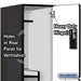 Salsbury 18" Wide Double Tier 'S' Style Designer Wood Locker - 1 Wide - 6 Feet High - 24 Inches Deep - Black - Hasps - Sweatfully