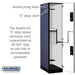 Salsbury 18" Wide Double Tier 'S' Style Designer Wood Locker - 1 Wide - 6 Feet High - 24 Inches Deep - Blue - Black Electronic Locks - Sweatfully
