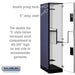 Salsbury 18" Wide Double Tier 'S' Style Designer Wood Locker - 1 Wide - 6 Feet High - 24 Inches Deep - Blue - Hasps - Sweatfully