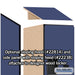 Salsbury 18" Wide Double Tier 'S' Style Designer Wood Locker - 1 Wide - 6 Feet High - 24 Inches Deep - Blue - Hasps - Sweatfully