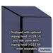 Salsbury 18" Wide Double Tier 'S' Style Designer Wood Locker - 1 Wide - 6 Feet High - 24 Inches Deep - Blue - Hasps - Sweatfully