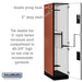 Salsbury 18" Wide Double Tier 'S' Style Designer Wood Locker - 1 Wide - 6 Feet High - 24 Inches Deep - Cherry - Hasps - Sweatfully