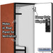 Salsbury 18" Wide Double Tier 'S' Style Designer Wood Locker - 1 Wide - 6 Feet High - 24 Inches Deep - Cherry - Hasps - Sweatfully