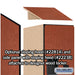 Salsbury 18" Wide Double Tier 'S' Style Designer Wood Locker - 1 Wide - 6 Feet High - 24 Inches Deep - Cherry - Hasps - Sweatfully