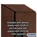 Salsbury 18" Wide Double Tier 'S' Style Designer Wood Locker - 1 Wide - 6 Feet High - 24 Inches Deep - Mahogany - Hasps - Sweatfully